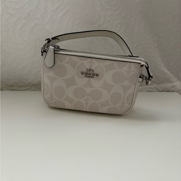 Coach Signature Cream Wristlet